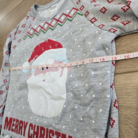 rudolph the red nosed reindeer M (7-9) Sweatshirt Santa Holiday Christmas Xmas - Picture 6 of 8